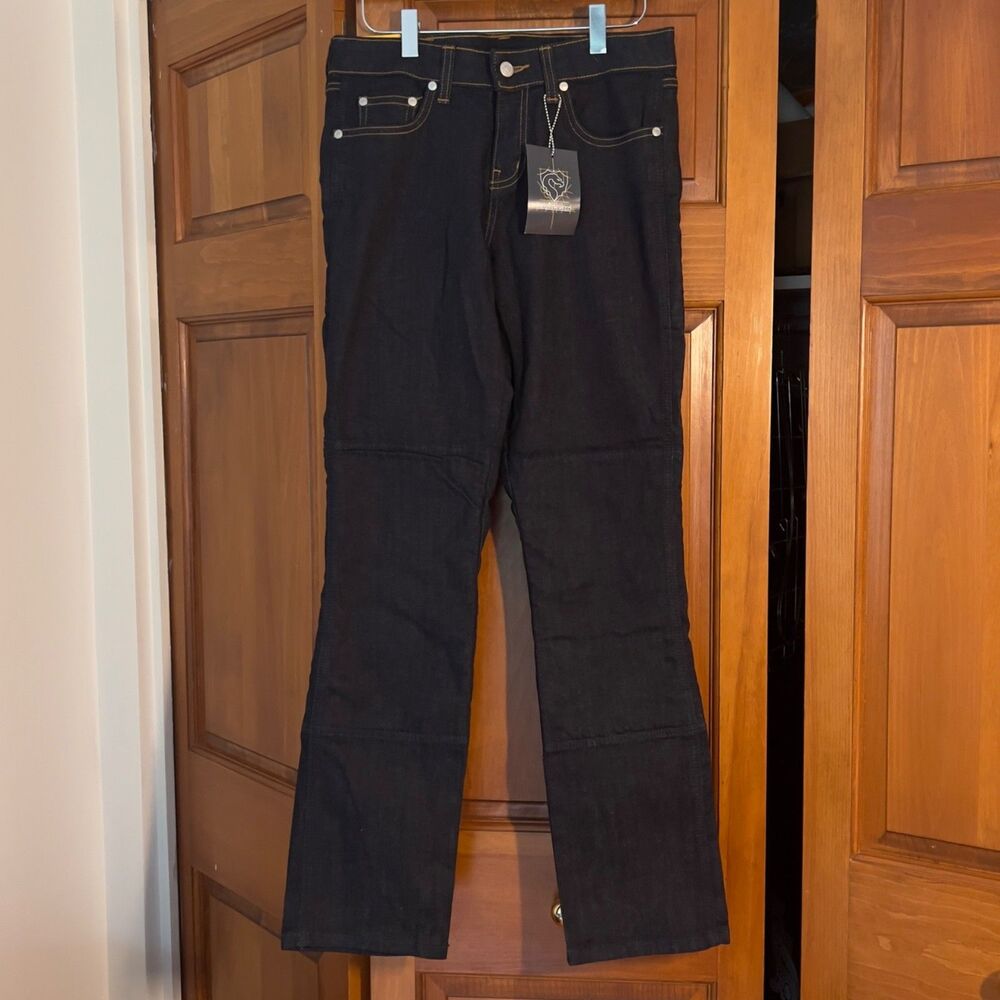 NWT Draggin Women's Comfort Straight Kevlar Motorcycle Jeans Size 4 (30" Inseam)